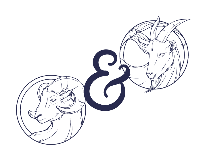 Widder und Steinbock