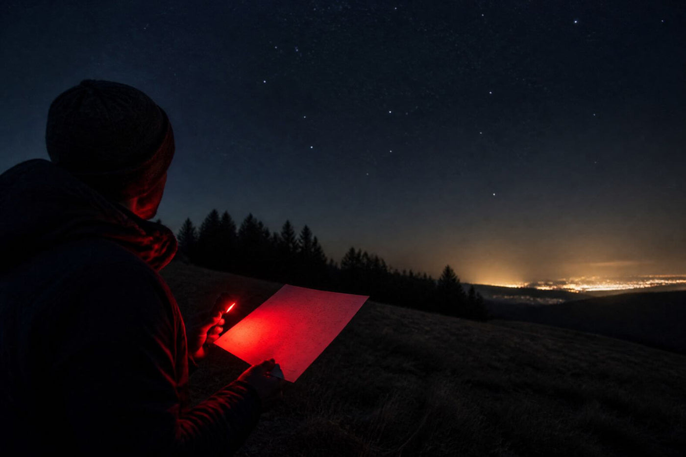 Darstellung von Sternhelligkeit, Magnitude und Lichtverschmutzung am Nachthimmel